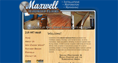 Desktop Screenshot of maxwellhardwoodfloors.com